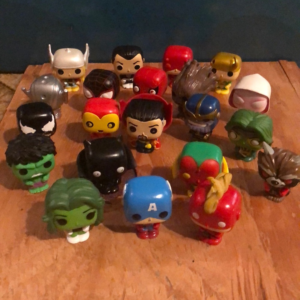 Marvel Mini Funko POP Lot Avengers Spider-Man Hulk Thor Loki Venom & More